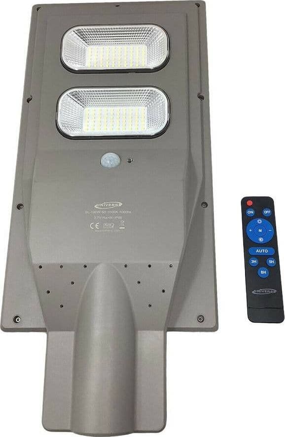 FARO STRADALE LED SOLARE 100 W LUCE 6500K LAMPIONE SENSORE MOVIMENTO SL-100W-SS - 3