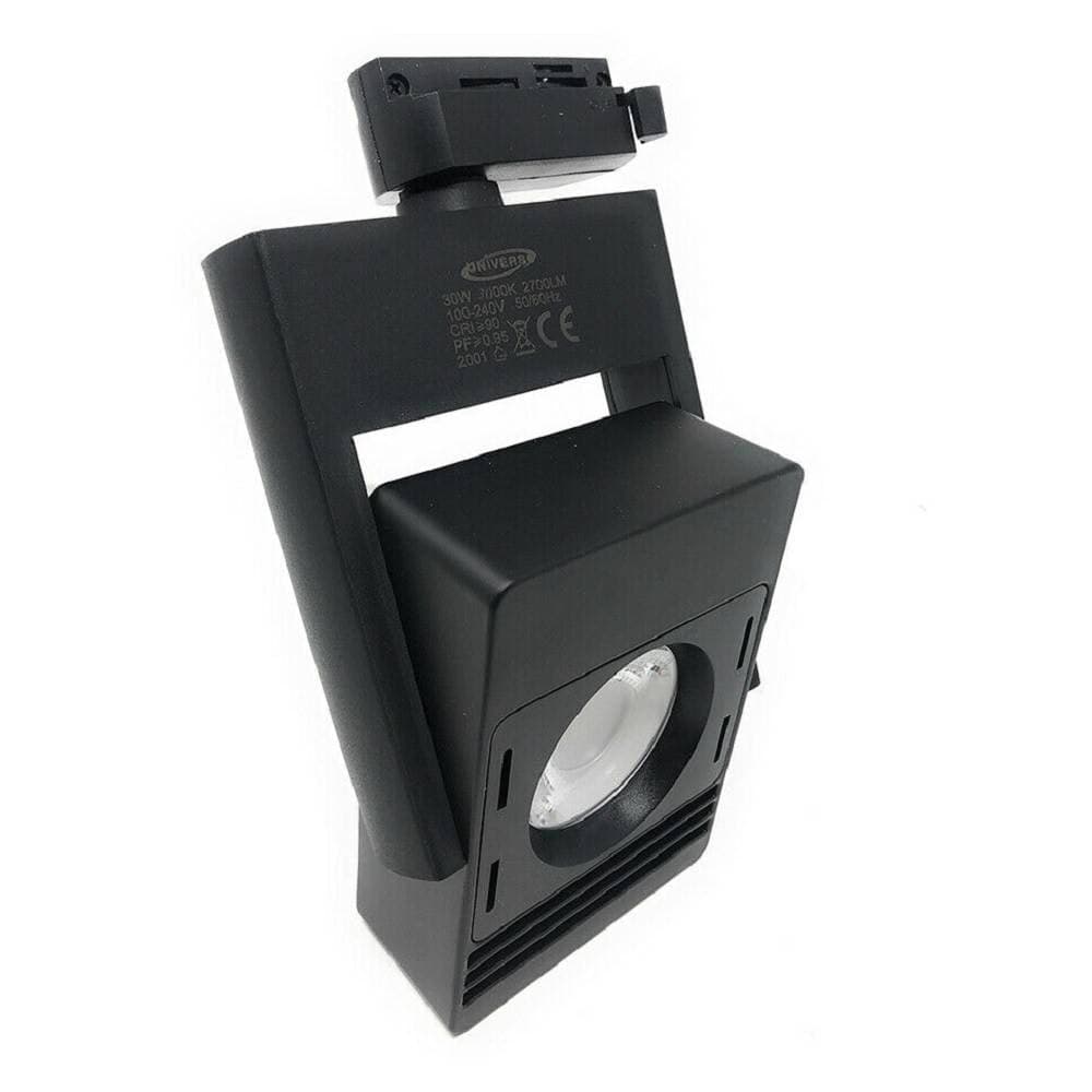 FARO PROIETTORE LED COB X BINARIO 30W LUCE 6500K 3000K 4000K ORIENTABILE F30W-5H - 3