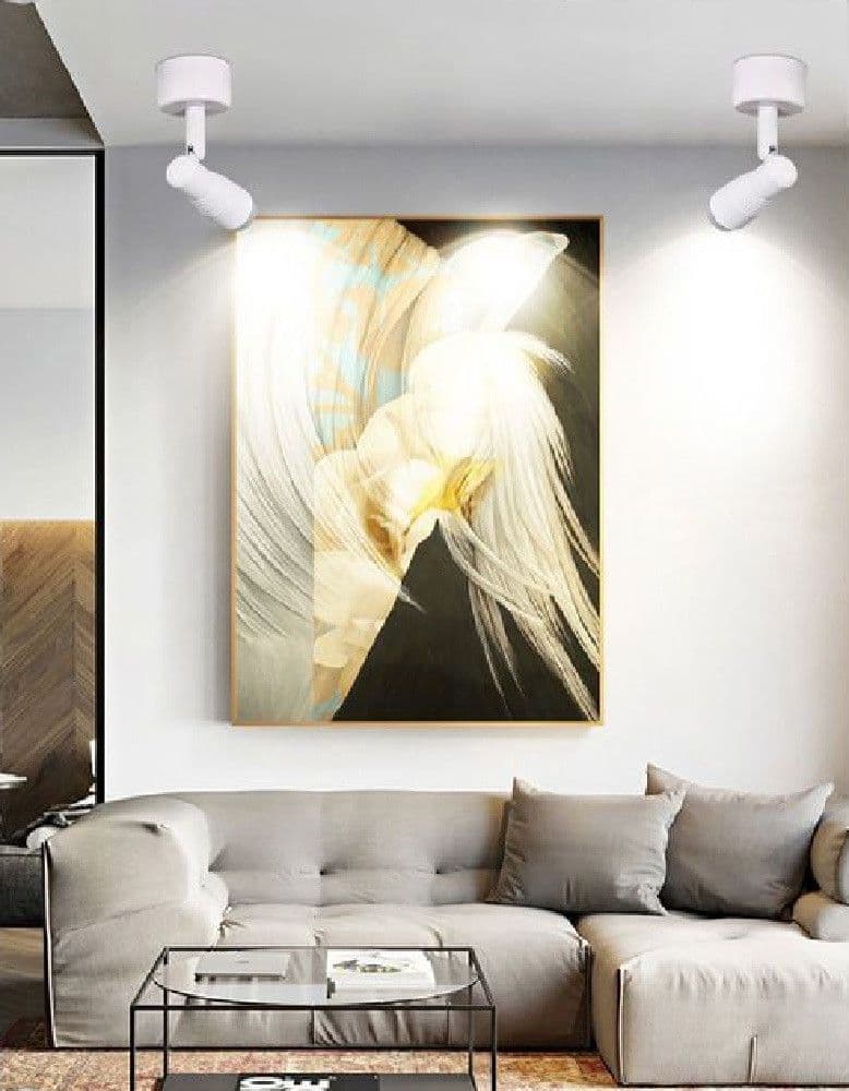 FARETTO APPLIQUE LED ORIENTABILE 3W A SOFFITTO PARETE VARI TONI LUCE BIANCO F07B - 4