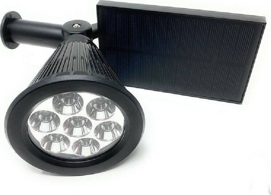 FARETTO PICCHETTO PANNELLO SOLARE 3WATT FARO CREPUSCOLARE LUCE 6500K 3000K SO-GD - 4