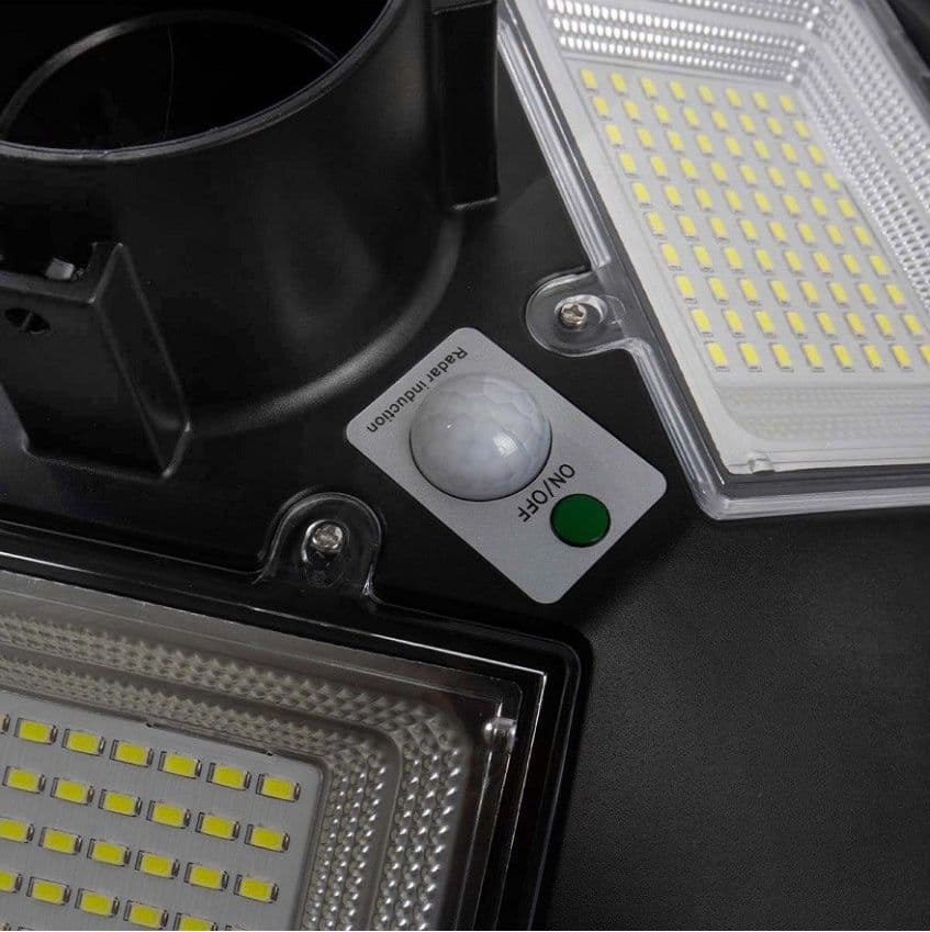 LAMPIONE LED 100W CON PANNELLO ENERGIA SOLARE IP65 SENSORE MOVIMENTO SO-GD-100W - 5