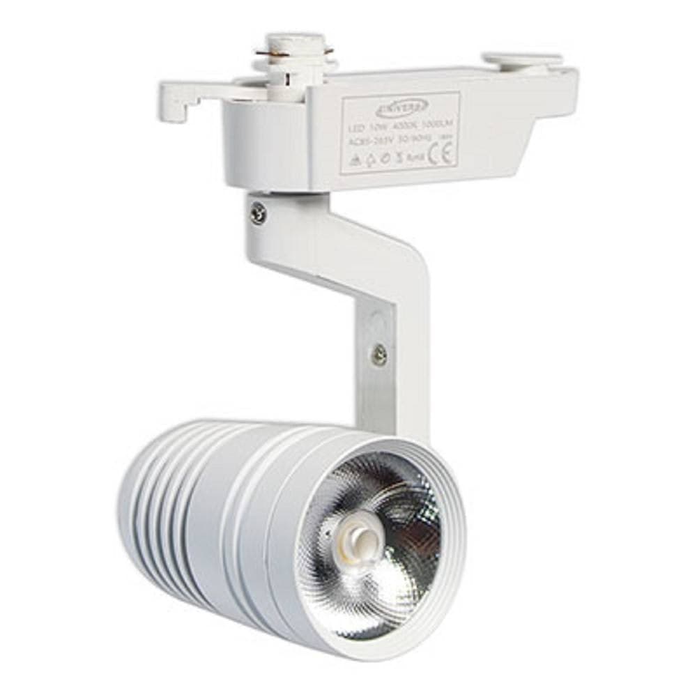 FARETTO BINARIO LED COB 10 WATT BIANCO PER STAFFA LUCE NATURALE FREDDA F-10W8A - 2