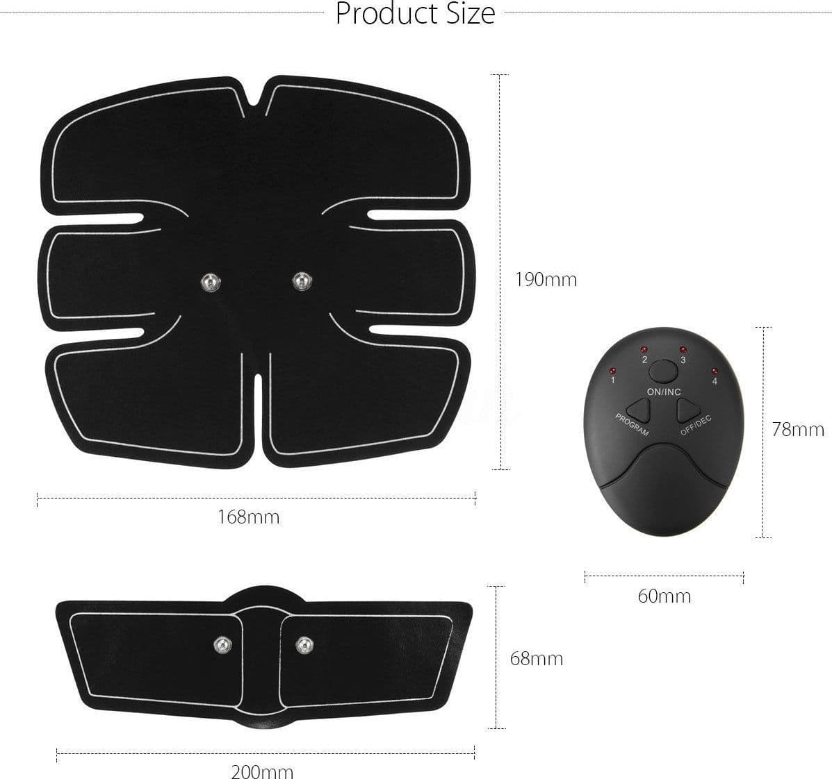 ELETTROSTIMOLATORE EMS TRAINER STIMOLA ADDOMINALI BRACCIA GAMBE GLUTEI PALESTRA - 10