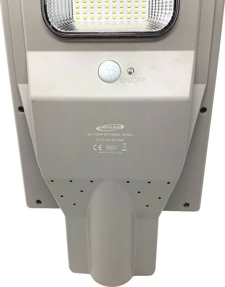 FARO STRADALE LED LAMPIONE SOLARE 150W LUCE 6500K SENSORE MOVIMENTO SL-150W-SS - 2