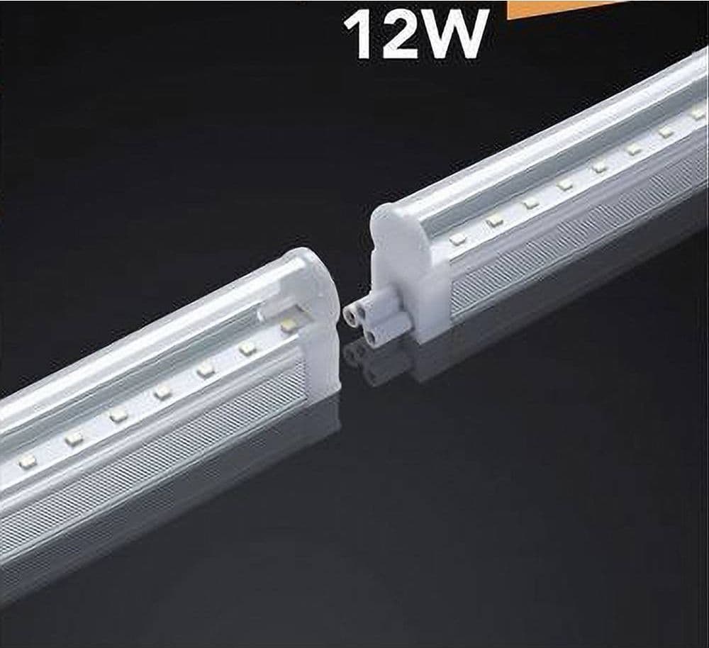 PLAFONIERA LED NEON T5 SOTTOPENSILE VETRO TRASPARENTE 12 WATT 60 CM - 4