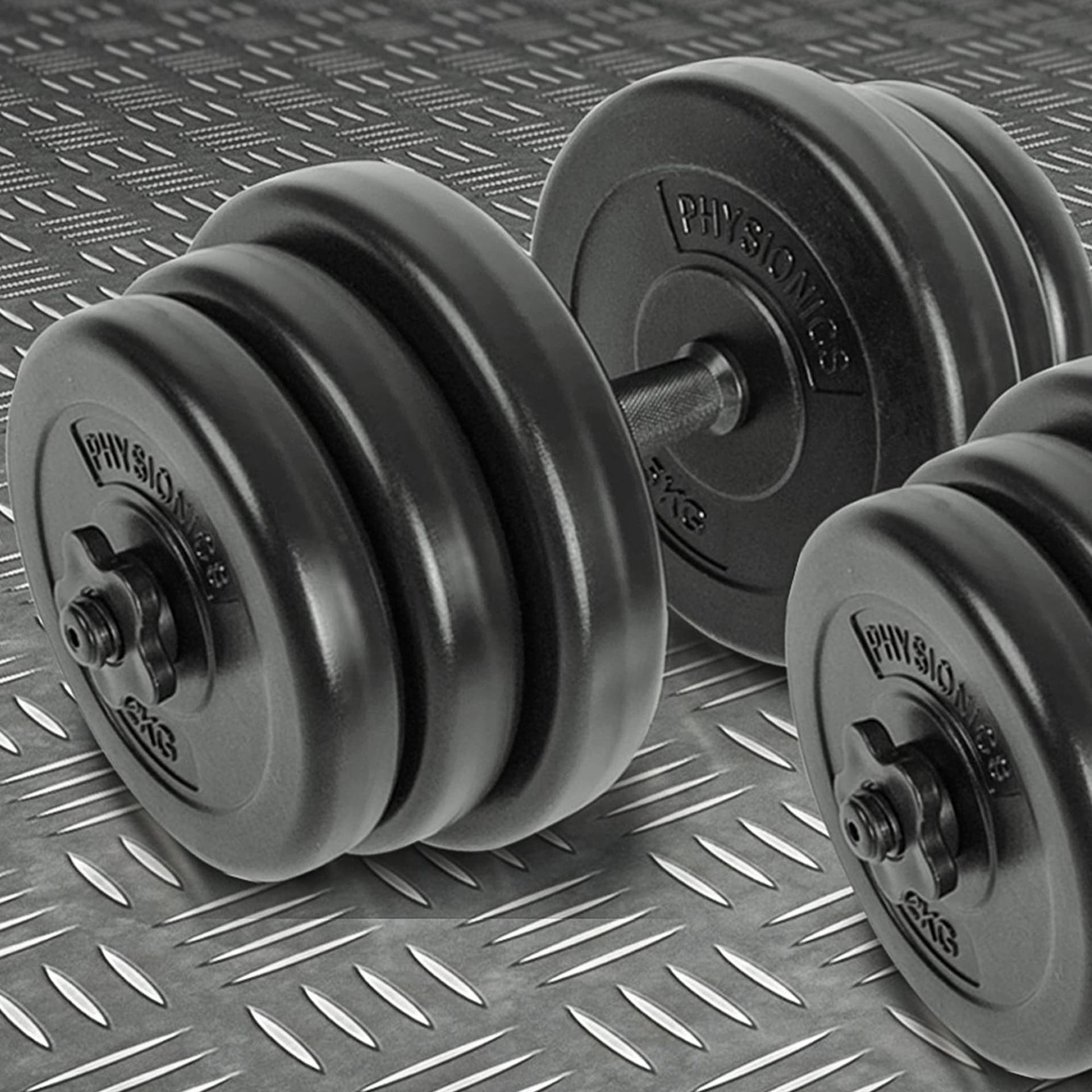 SET DI MANUBRI COMPONIBILI PESI REGOLABILI FITNESS PALESTRA DUMBBELL 30 KG TOTAL - 2