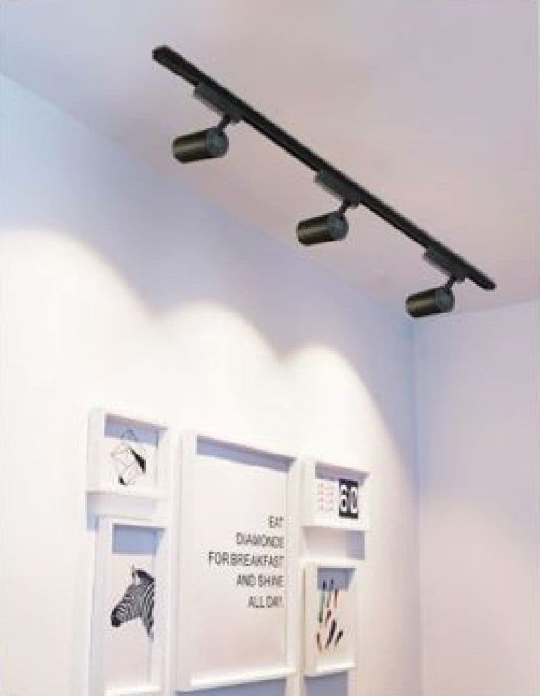 FARETTO LED COB CON BINARIO 30W LAMPADA PISTA LUCE FREDDA NATURALE CALDA F30W-9H - 4