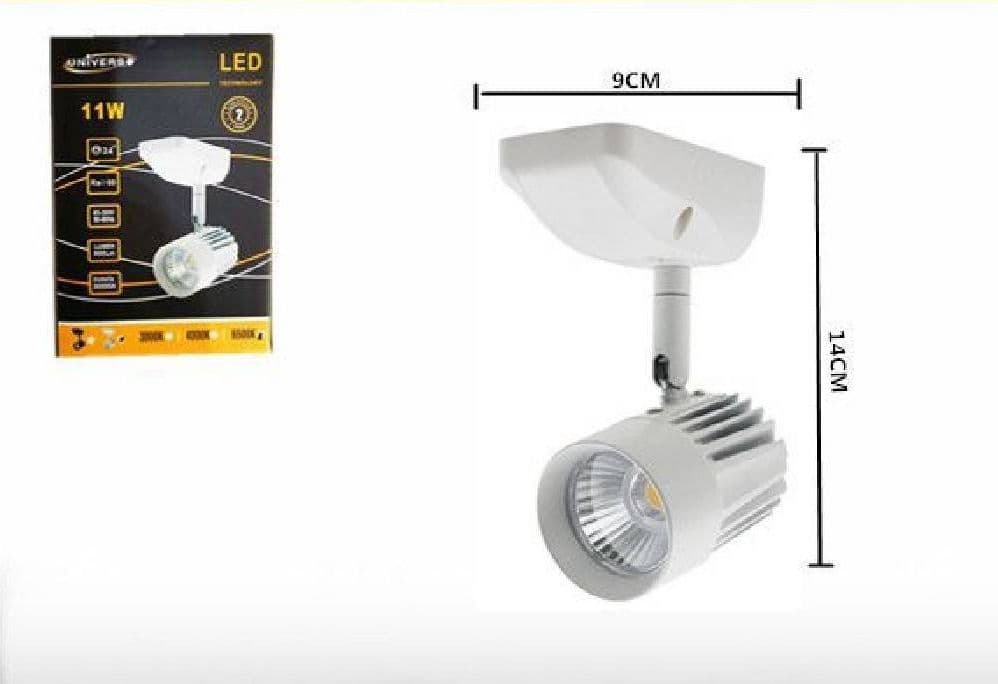 APPLIQUE SOFFITTO LED COB 11W FARETTO PROIETTORE LUCE 6500K 3000K 4000K F11W-A - 4