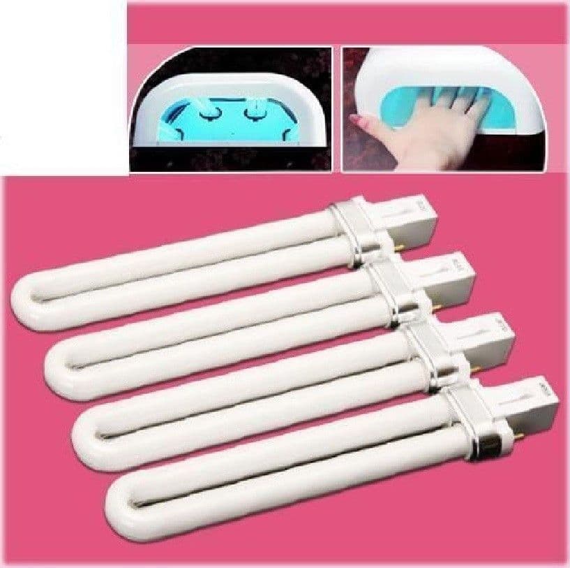 LAMPADA BULBO UV 9W per RICAMBIO LAMPADE RICOSTRUZIONE UNGHIE NAIL ART - 3