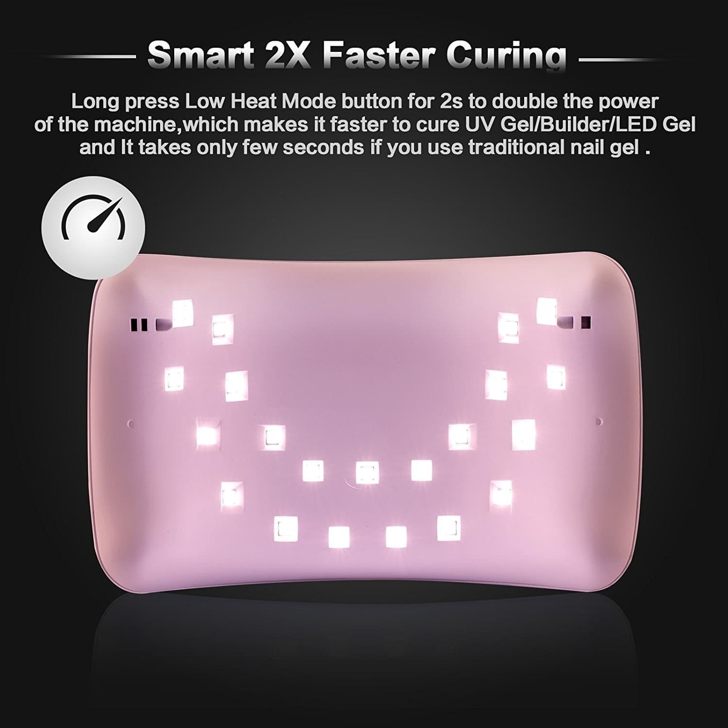 LAMPADA UNGHIE UV LED PER GEL SUN8 36W AUTOMATICA SENSORE CON TIMER PREIMPOSTATI - 3
