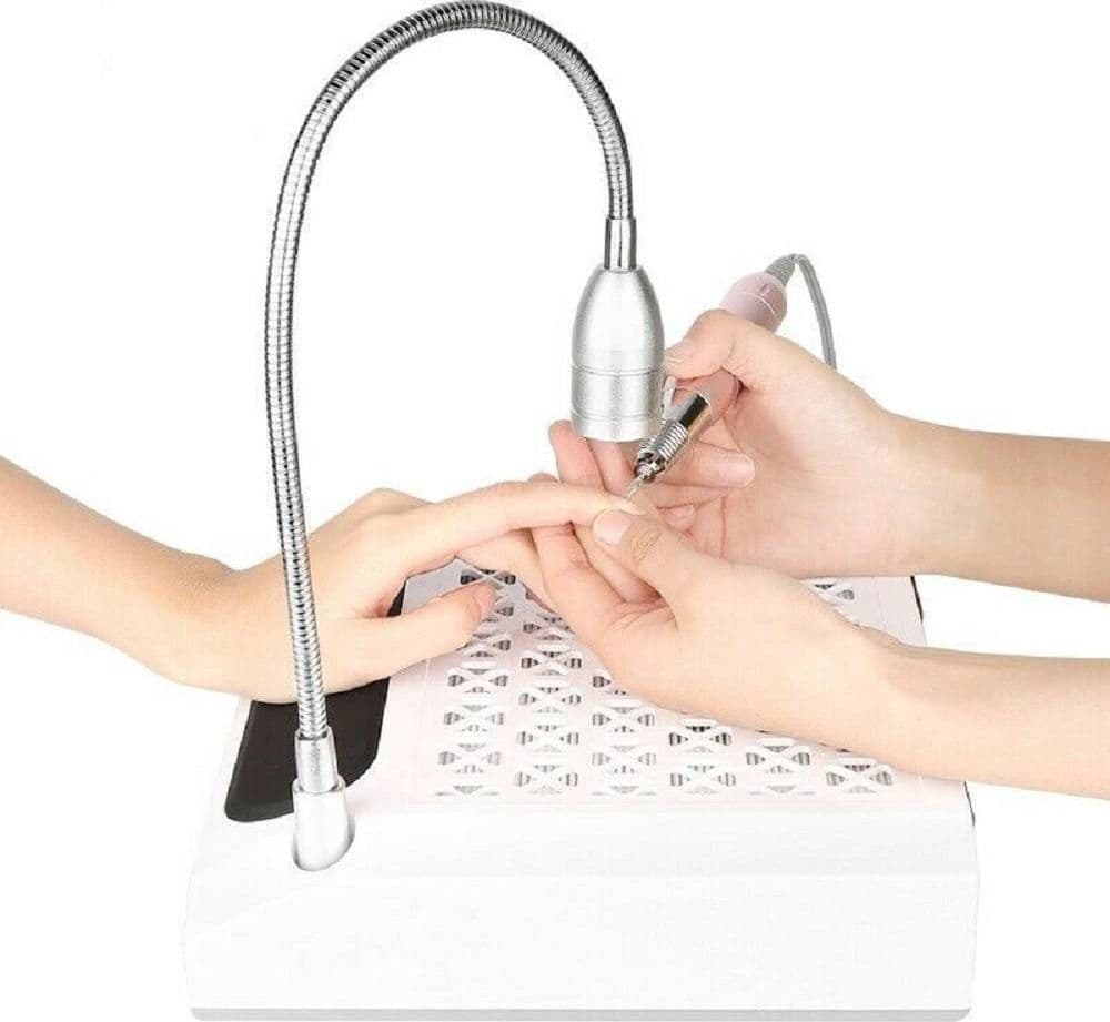 KIT 4 IN 1 ESTETISTA ASPIRATORE FRESA LAMPADA MANICURE PEDICURE NAIL ART UNGHIE - 6