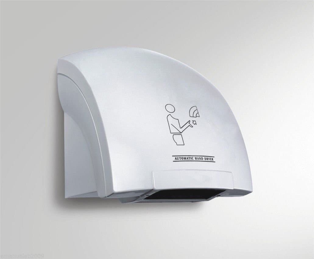 ASCIUGAMANI AUTOMATICO ELETTRICO AD ARIA CALDA FOTOCELLULA PARETE MURO PER HOTEL - 4