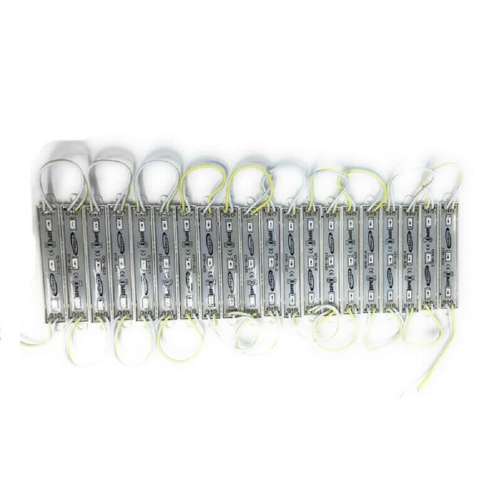 MODULO LED 12V 20 STRISCE 3LED SMD 5730 PER INSEGNE VARI COLORI LUCE IP65 5730-C - 13