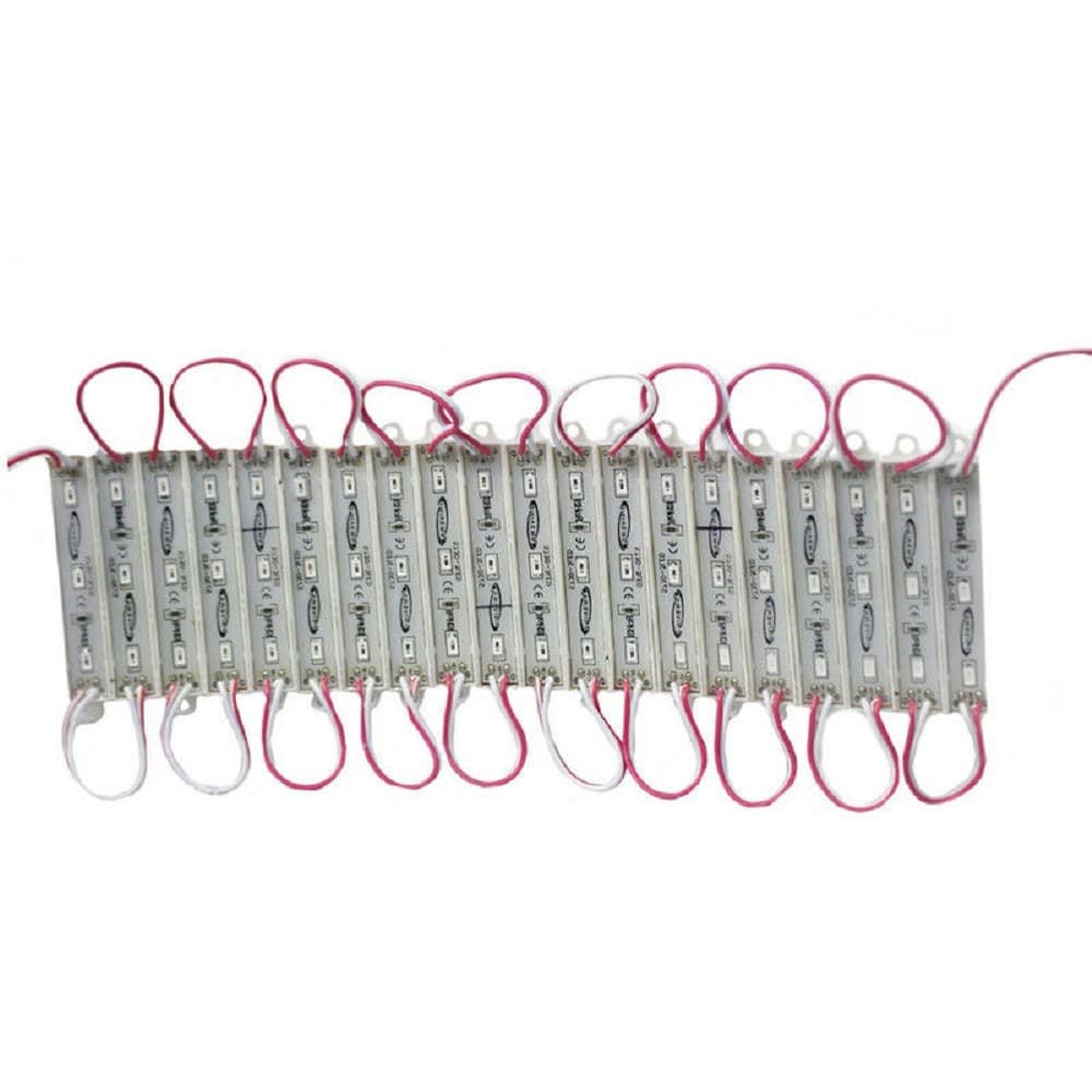 MODULO LED 12V 20 STRISCE 3LED SMD 5730 PER INSEGNE VARI COLORI LUCE IP65 5730-C - 12