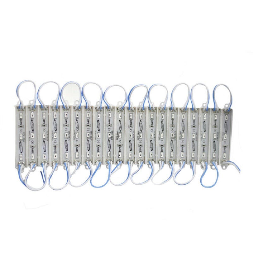 MODULO LED 12V 20 STRISCE 3LED SMD 5730 PER INSEGNE VARI COLORI LUCE IP65 5730-C - 10