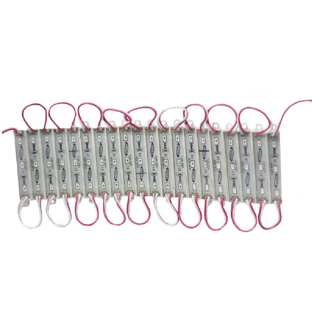 MODULO LED 12V 20 STRISCE 3LED SMD 5730 PER INSEGNE VARI COLORI LUCE IP65 5730-C - 3