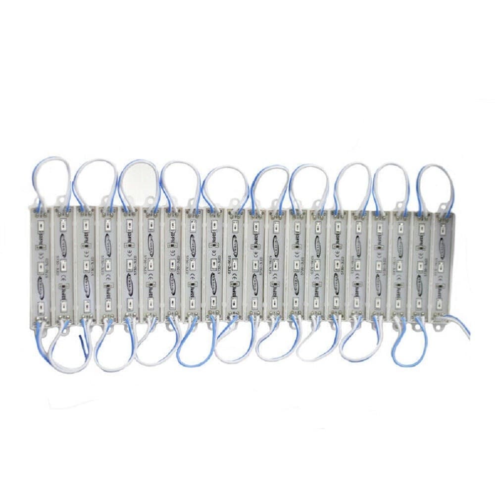 MODULO LED 12V 20 STRISCE 3LED SMD 5730 PER INSEGNE VARI COLORI LUCE IP65 5730-C - 4