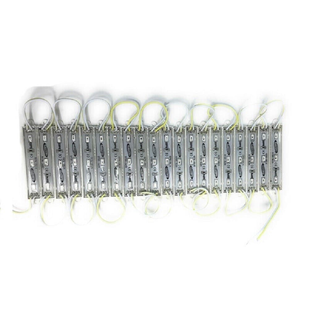 MODULO LED 12V 20 STRISCE 3LED SMD 5730 PER INSEGNE VARI COLORI LUCE IP65 5730-C - 5