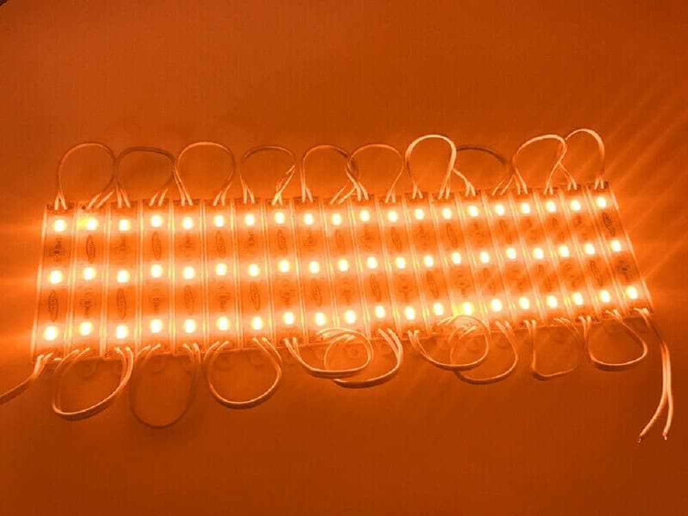 MODULO LED 12V 20 STRISCE 3LED SMD 5730 PER INSEGNE VARI COLORI LUCE IP65 5730-C - 6