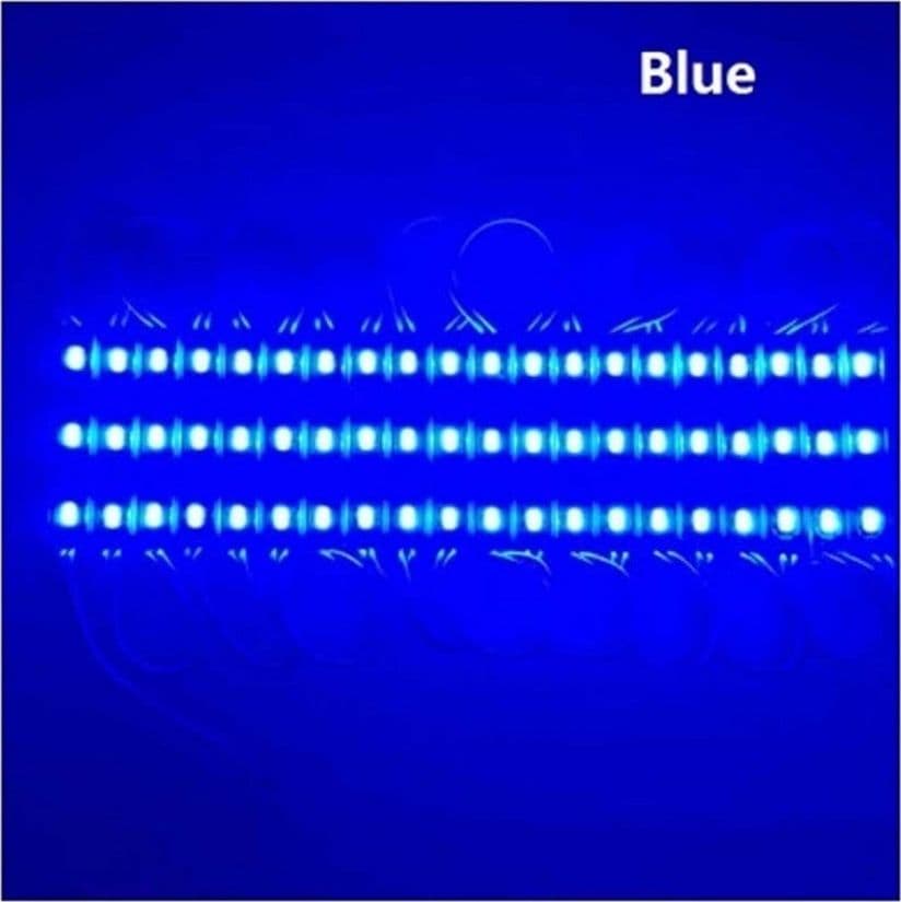 MODULO LED 12V 20 STRISCE 3LED SMD 5730 PER INSEGNE VARI COLORI LUCE IP65 5730-C - 7