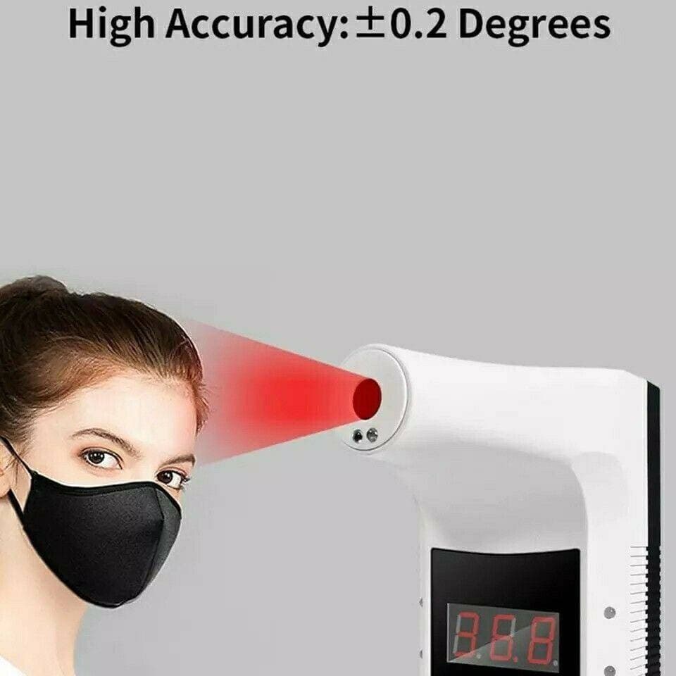 TERMOSCANNER IR INFRAROSSI TERMOMETRO DIGITALE AUTONOMO DA PARETE MURO FEBBRE - 4