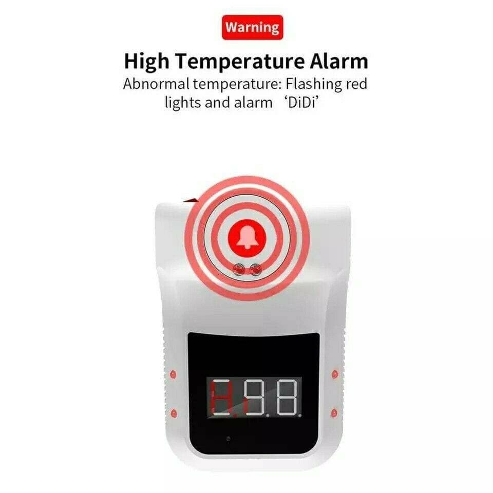 TERMOSCANNER IR INFRAROSSI TERMOMETRO DIGITALE AUTONOMO DA PARETE MURO FEBBRE - 5