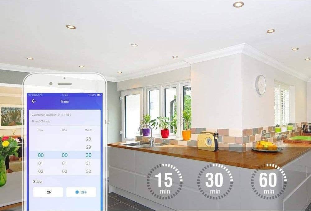 INTERRUTTORE 10A WIFI SONOFF CASA COMPATIBILE AMAZON ALEXA GOOGLE HOME BASICR3 - 4