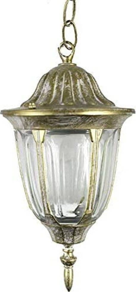 LANTERNA SOSPESA DA SOFFITTO LAMPADA GIARDINO RETRÒ PER ESTERNO CON CATENA - 7
