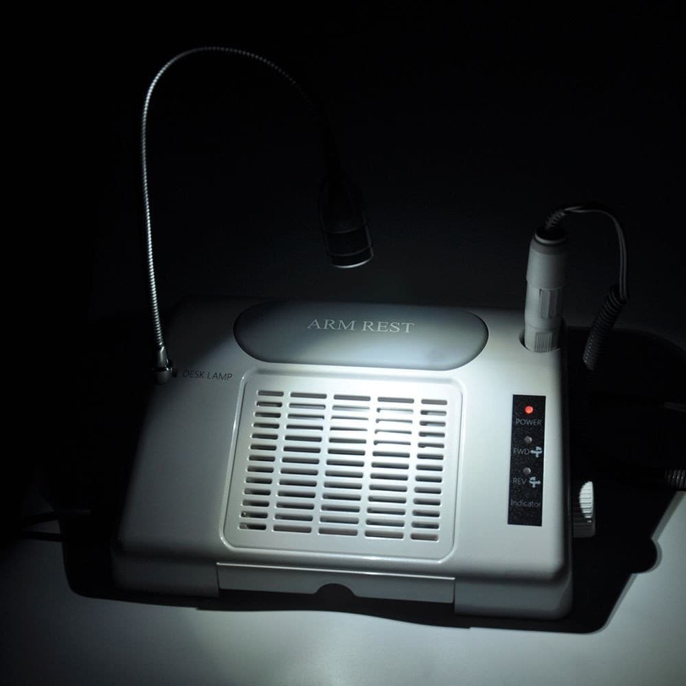 SALON EXPERT 3 IN 1 NAIL MACHINE FRESA LAMPADA AERATORE PROFESSIONALE NAIL ART - 10