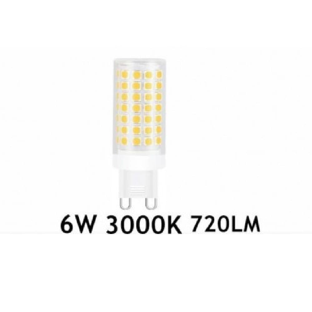 LAMPADINA LED G9 6 WATT 720LM LUCE CALDA 3000K NATURALE 4000K FREDDA 6500K - 4