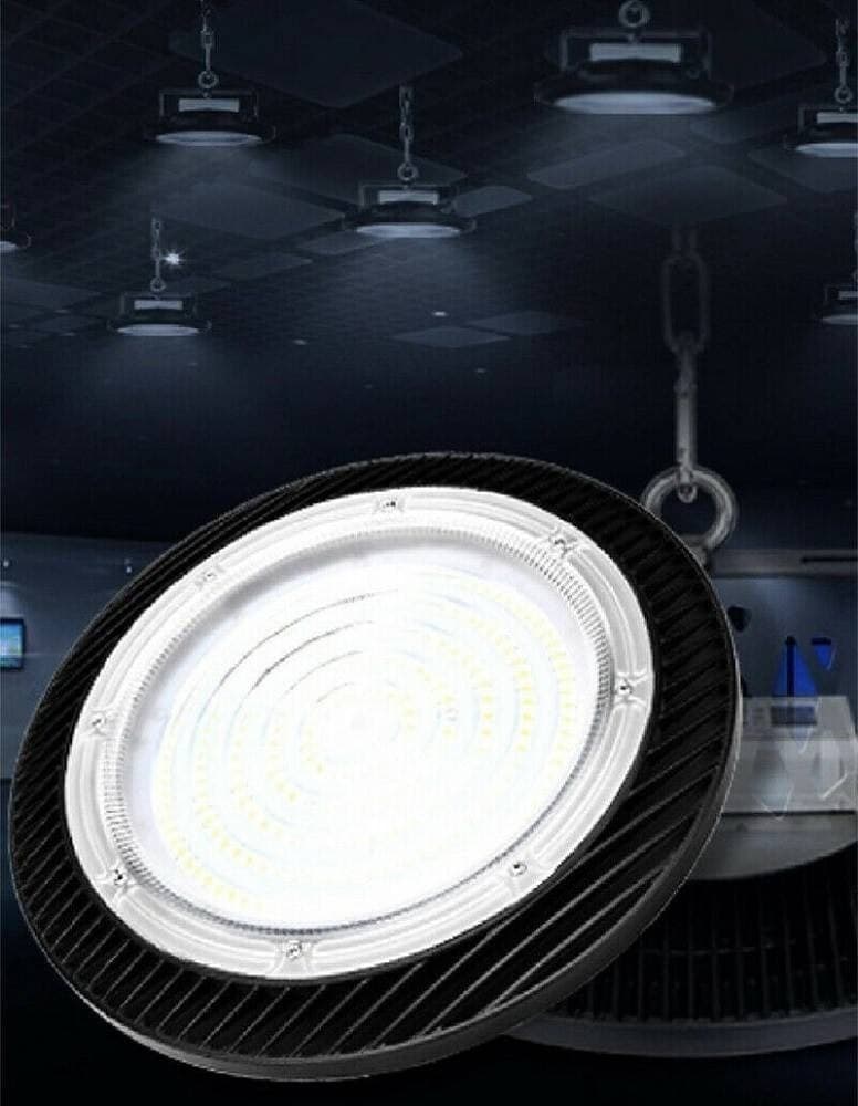 FARO LED INDUSTRIALE LAMPADA A UFO A SOSPENSIONE 200W LUCE FREDDA 6500K UFO-200W - 2