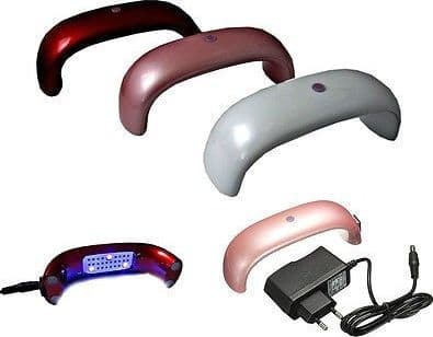 MINI LAMPADA FORNETTO UV 3 LED 6W PER MANI E PIEDI NAIL ART RICOSTRUZIONE UNGHIE - 3