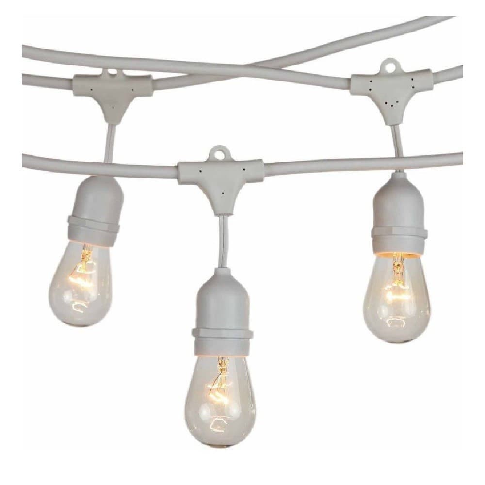 CATENA LUMINOSA ESTERNO IP44 CORDONIERA PORTALAMPADA A CASCATA 10XE27 11MT ST-AP - 10