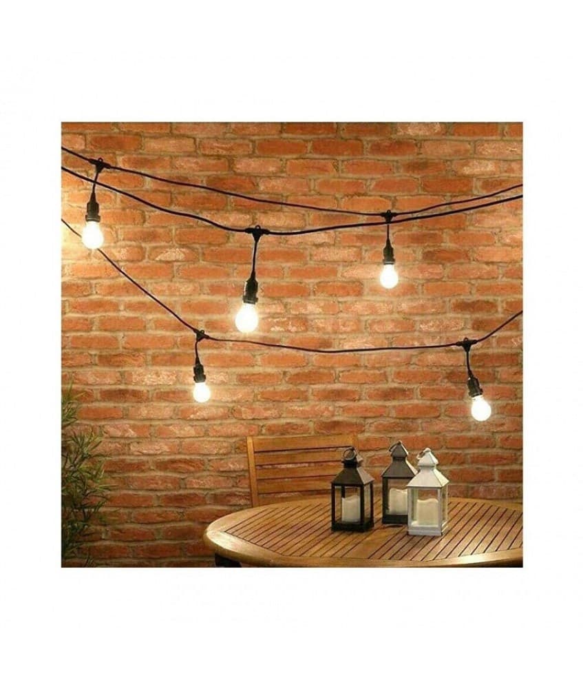 CATENA LUMINOSA ESTERNO IP44 CORDONIERA PORTALAMPADA A CASCATA 10XE27 11MT ST-AP - 3