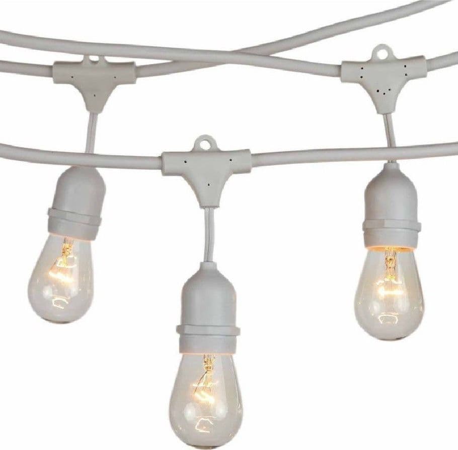CATENA LUMINOSA ESTERNO IP44 CORDONIERA PORTALAMPADA A CASCATA 10XE27 11MT ST-AP - 5