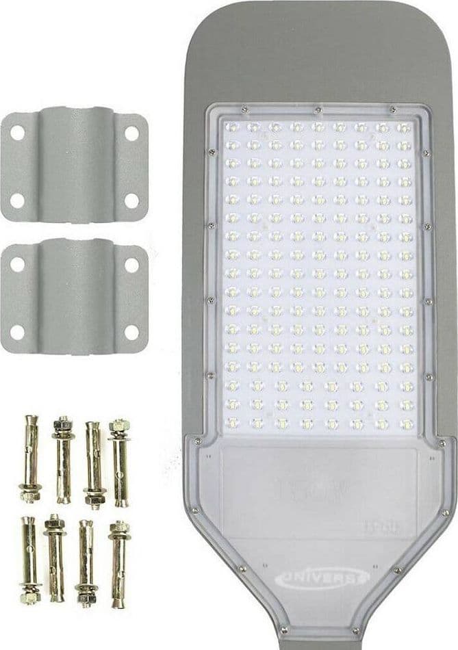 LAMPIONE STRADALE LED 50 W LAMPADA LUCE FREDDA 6500K IP65 FARO GIARDINO F50W-GF8 - 2