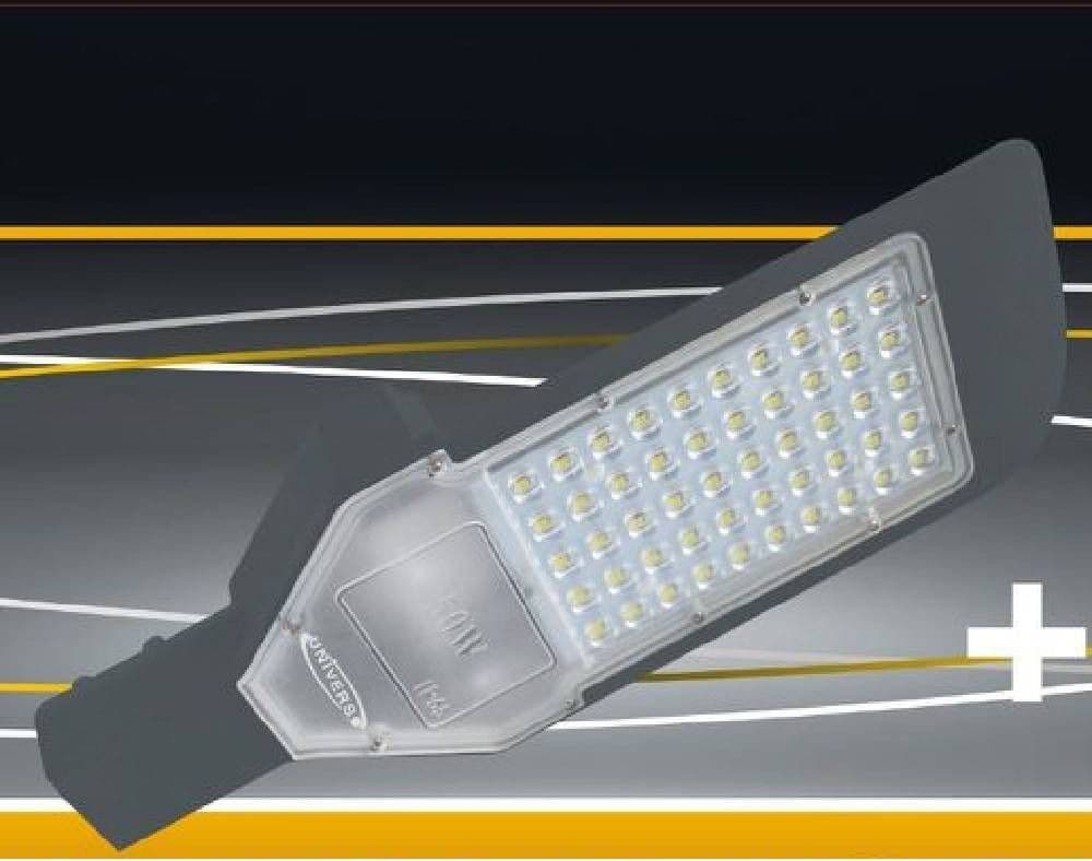LAMPIONE STRADALE LED 50 W LAMPADA LUCE FREDDA 6500K IP65 FARO GIARDINO F50W-GF8 - 3