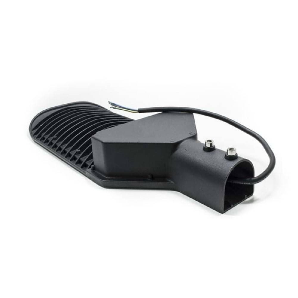 LAMPADA STRADALE LED LAMPIONE 100W IP65 NERO STAFFA LUCE FREDDA 6500K F100W-NF8 - 4