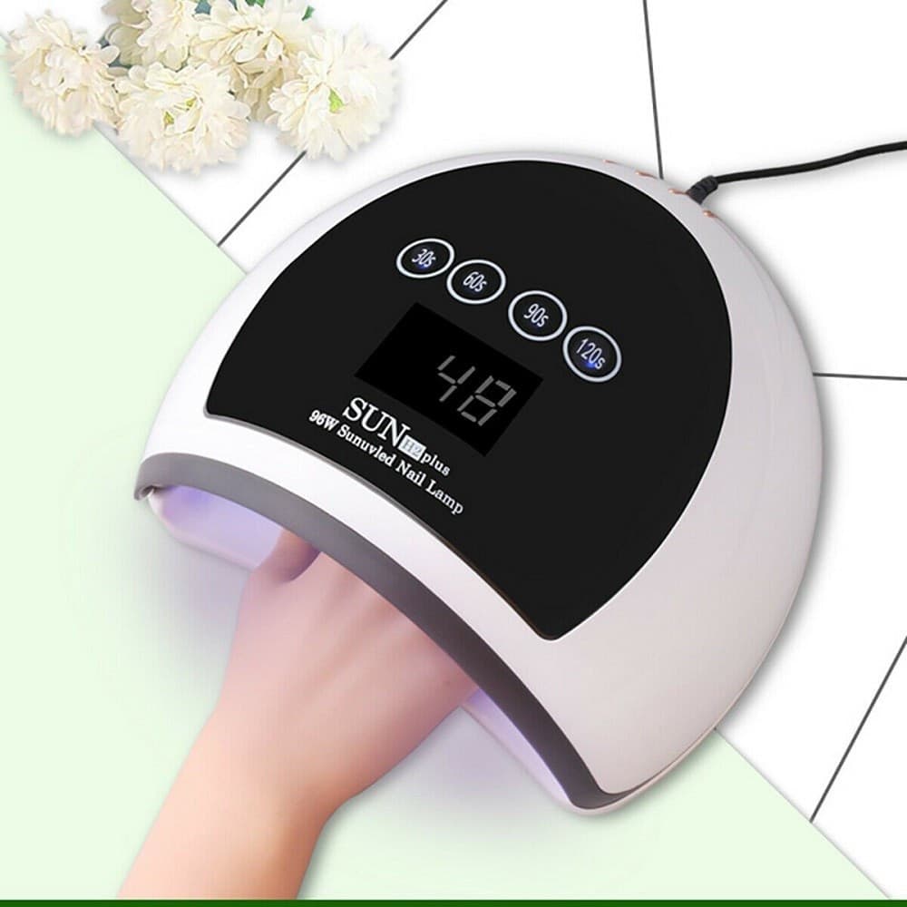 LAMPADA UV LED GEL UNGHIE PROFESSIONALE 96W FORNETTO NAIL ART COLATA SUN H2 PLUS - 2