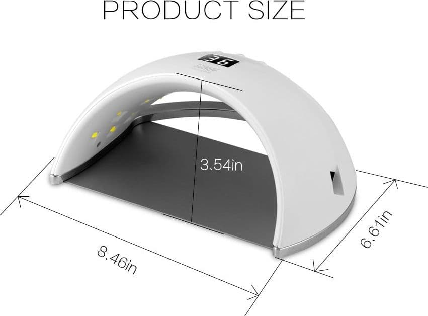 LAMPADA LED UV PER NAIL ART SUN6 48W RICOSTRUZIONE UNGHIE CON TIMER LCD - 3
