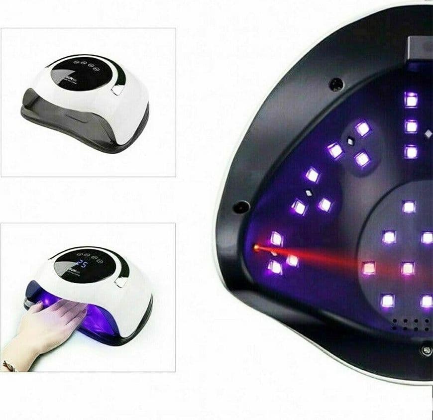 LAMPADA UV LED GEL UNGHIE PROFESSIONALE 120W FORNETTO NAIL ART COLATA SUN BQ5T - 3