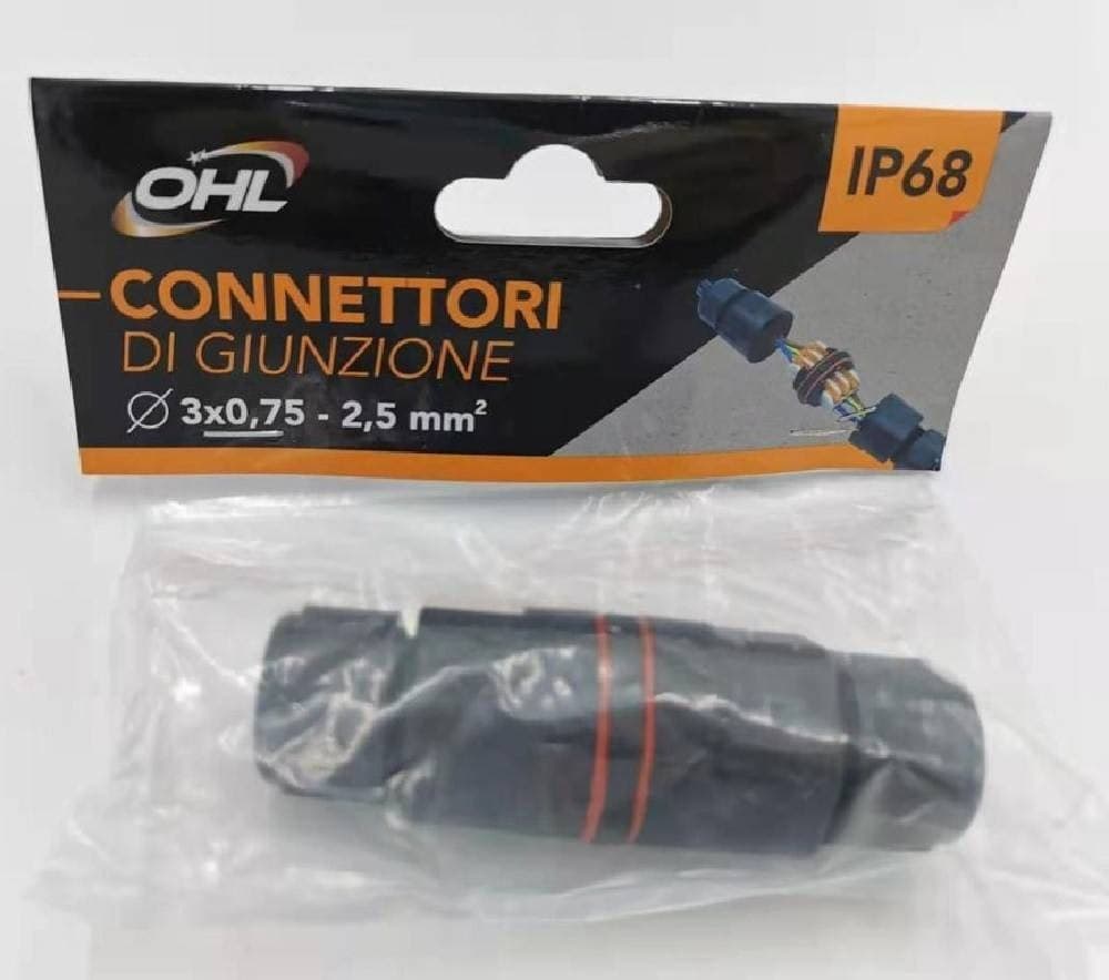 CONNETTORE GIUNTO A TENUTA STAGNA IMPERMEABILE IP68 CONNETTORI DI GIUNZIONE CN-D - 5