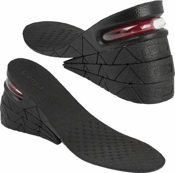 COPPIA DI SOLETTE ALZA TACCHI TACCO PER UOMO NERO ALZATACCO PER SCARPE ALTEZZA - 5