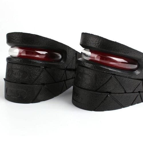 COPPIA DI SOLETTE ALZA TACCHI TACCO PER UOMO NERO ALZATACCO PER SCARPE ALTEZZA - 6