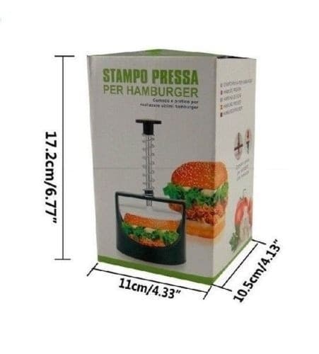 STAMPO PRESSA PANINO PER HAMBURGER GADGET CUCINA CREA PANINI FORMINA UTENSILE - 2