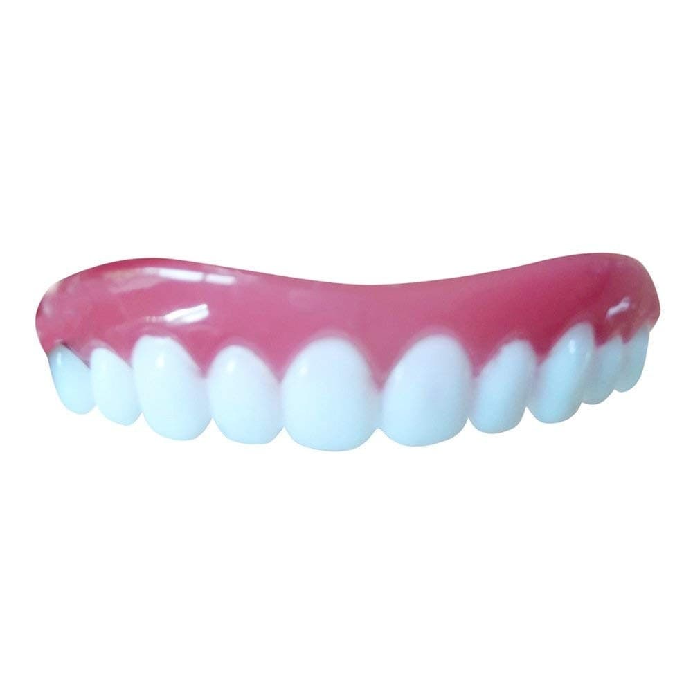 DENTIERA PROTESI DENTALE DENTI FINTI PERFETTI RIUTILIZZABILE SMONTABILE SORRISO - 5
