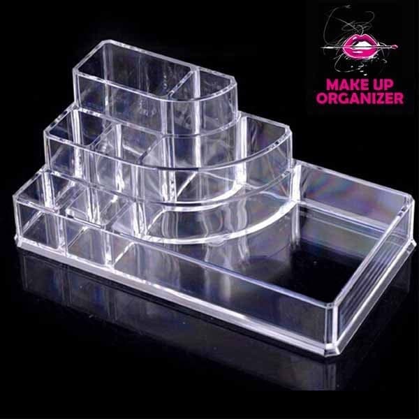 ORGANIZER COSMETICI TRUCCO MAKE UP 8 COMPARTI ORGANIZZATORE IN ACRILICO BEAUTY - 3