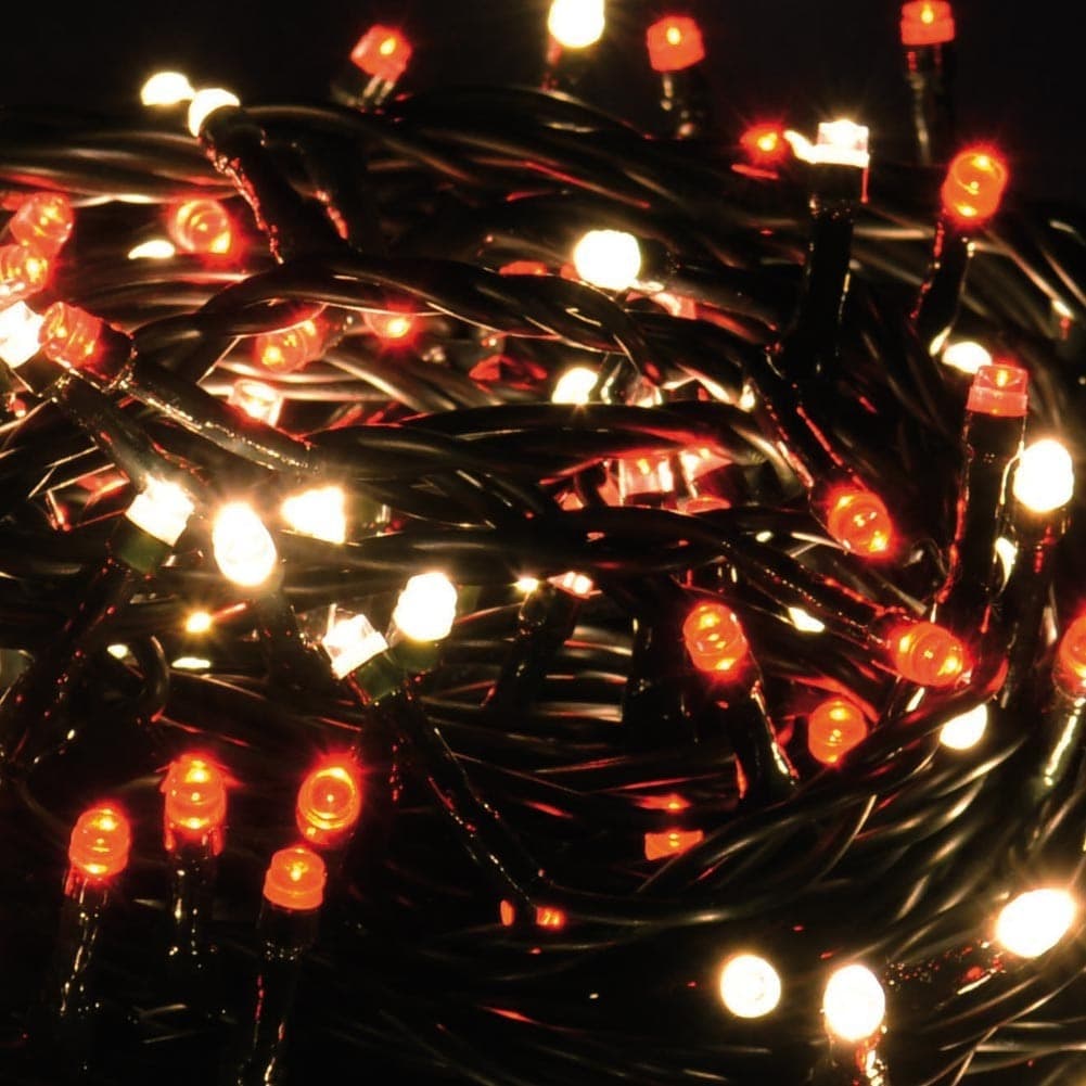 CATENA LUMINOSA 1000 LUCI LED ALBERO DI NATALE LUCCIOLE BIANCO CALDO ROSSO ESTERNO - 2