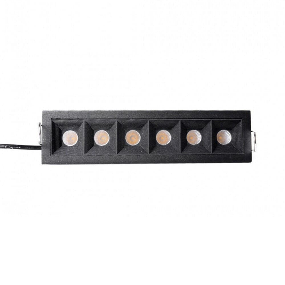 FARETTO LED INCASSO 12W SOFFITTO MODERNO NERO LUCE 6500K 3000K 4000K SPOT - 5