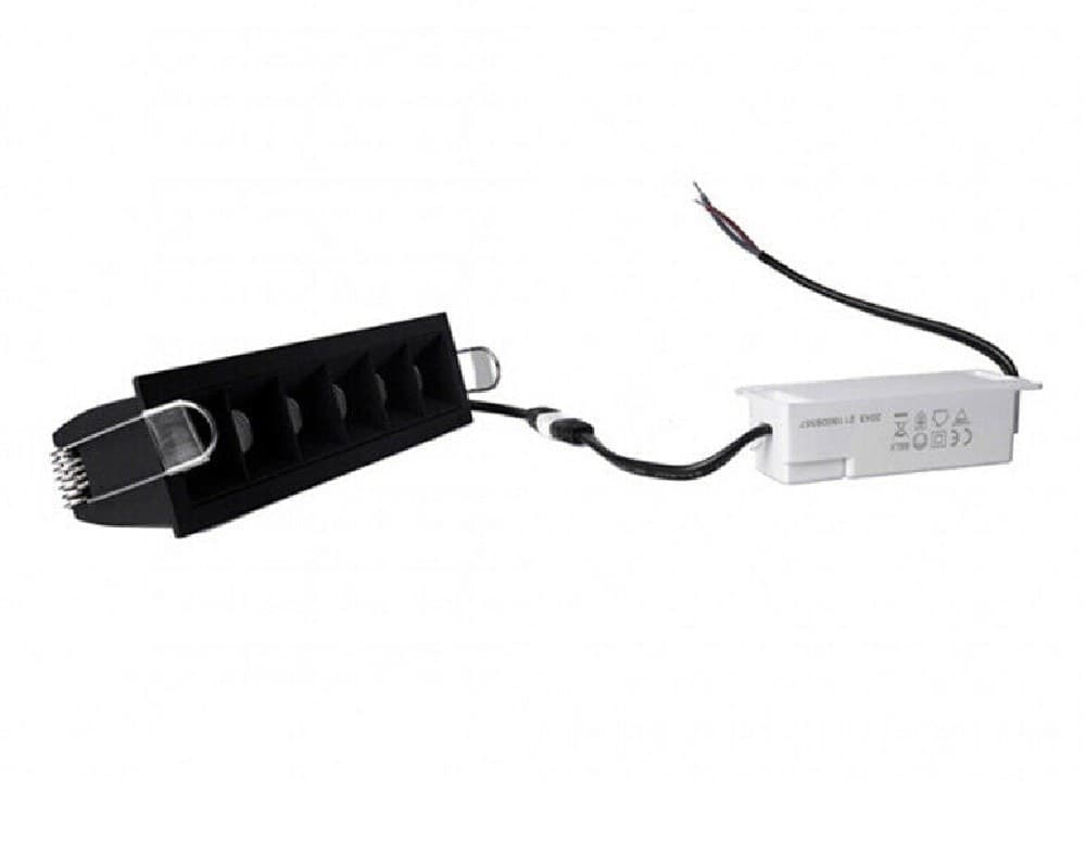 FARETTO LED INCASSO 12W SOFFITTO MODERNO NERO LUCE 6500K 3000K 4000K SPOT - 7